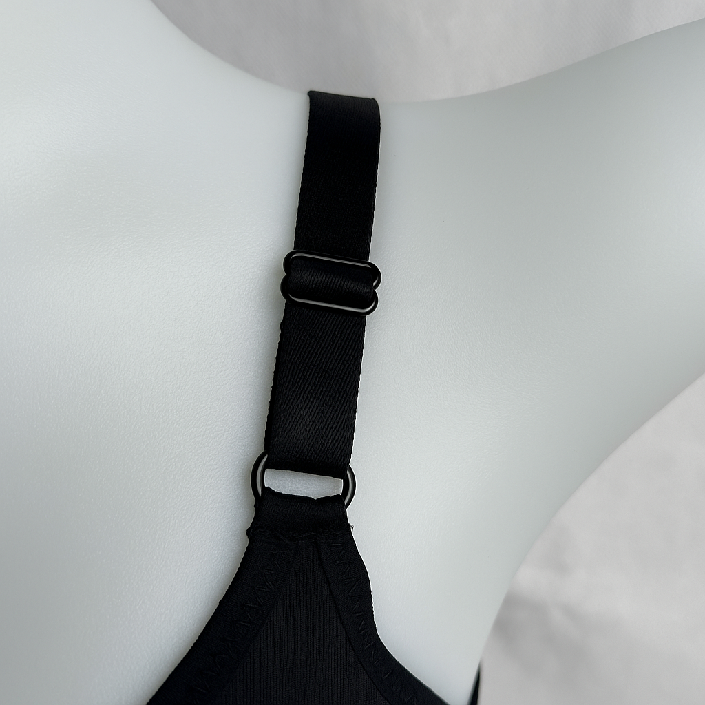 Elegant Front Open Bra Black