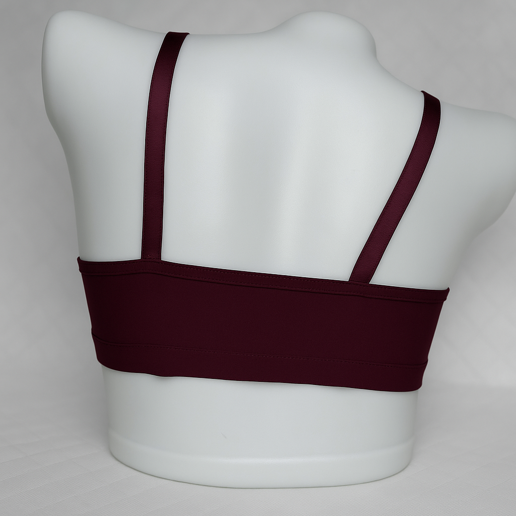 Blossom Soft Front Open Bra Deep Red