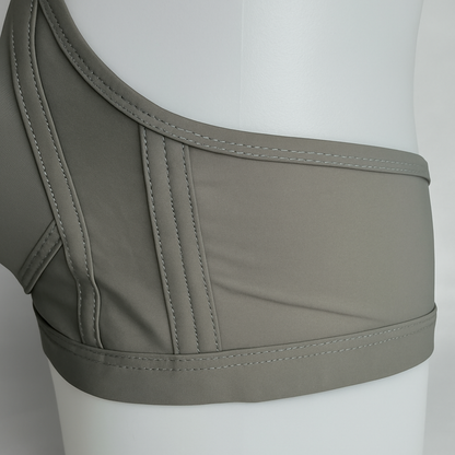 Elegant Front Open Bra Charcol-gray