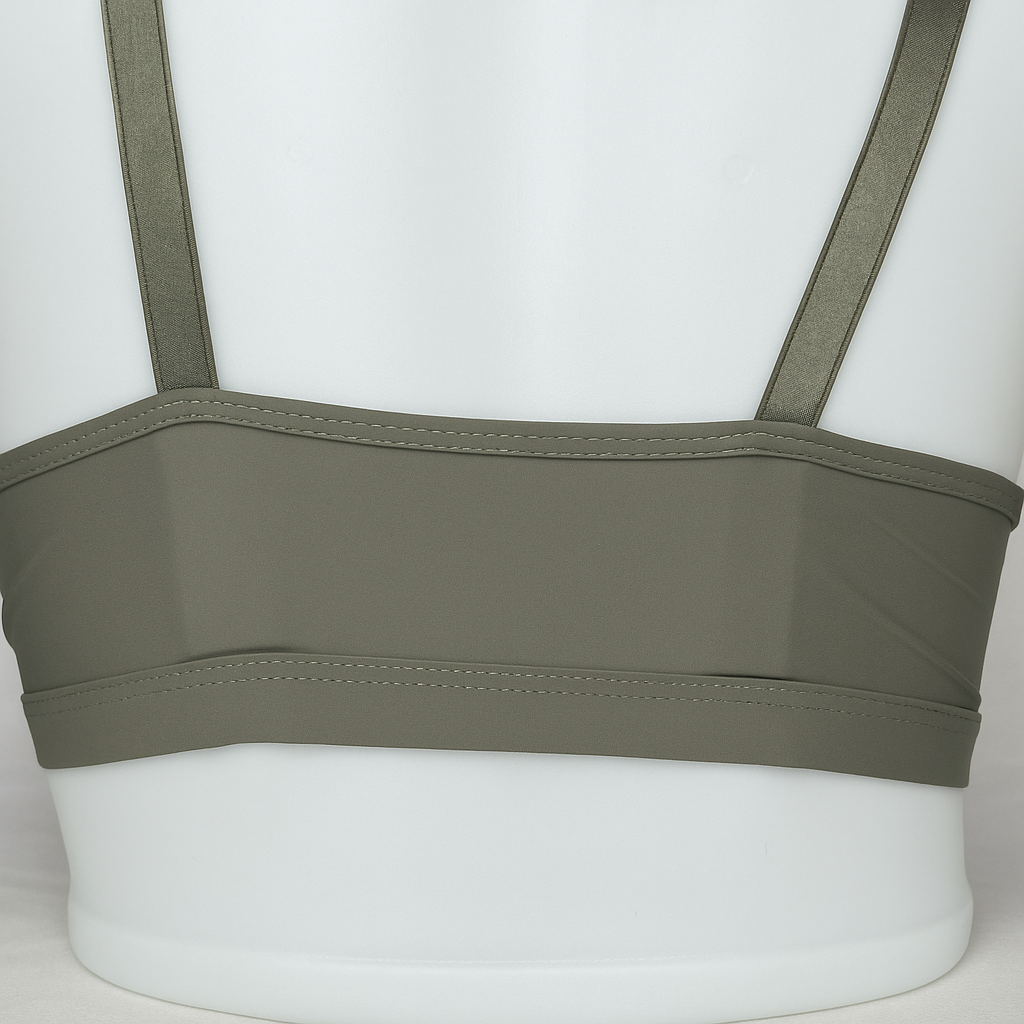 Elegant Front Open Bra Charcol-gray